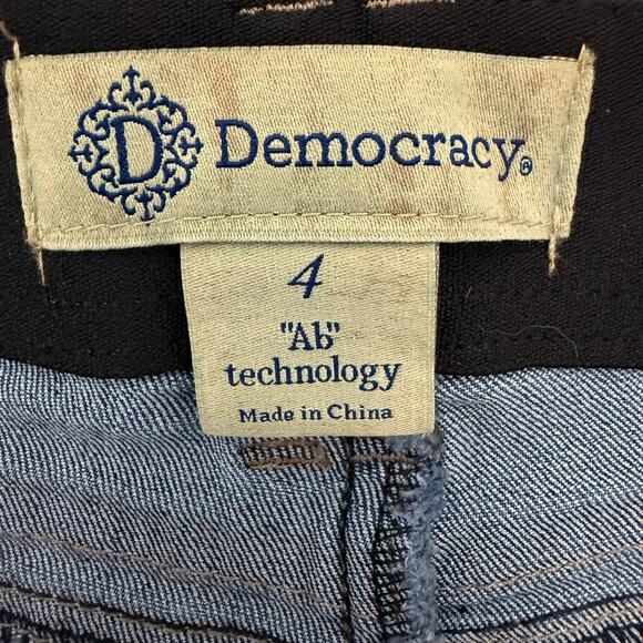 Democracy AB Technology Jeans Medium Wash Mid Rise Skinny Stretch Women's Size 4 - Picture 6 of 8
